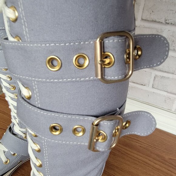 ⭐Converse Chuck Taylor All Star XXHi Buckles knee-hi 8.5 Boots Shoes Zip A11892C - Picture 8 of 11